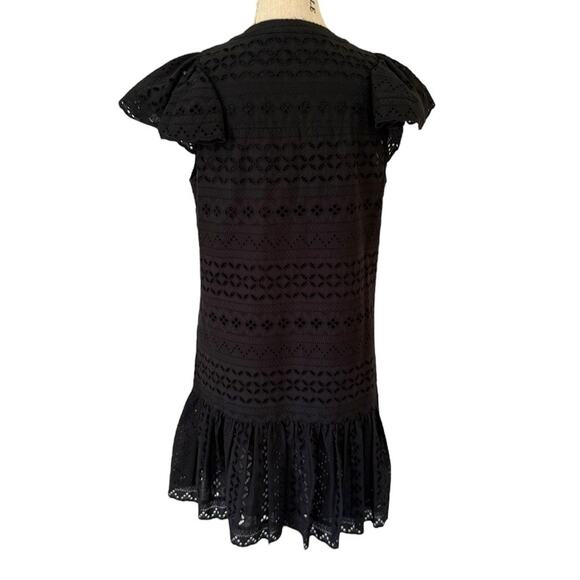 Rebecca Minkoff Caro Eyelet Ruffle Mini Dress- Size 8 - Picture 4 of 11